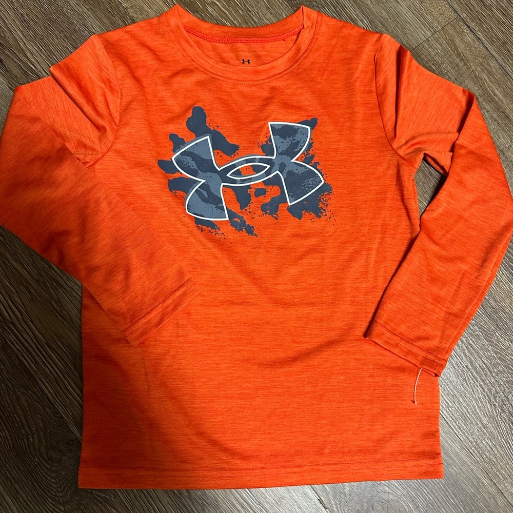 NWOT’s Under Armour Kids' 6 Vibrant Orange Long Sleeve Tee